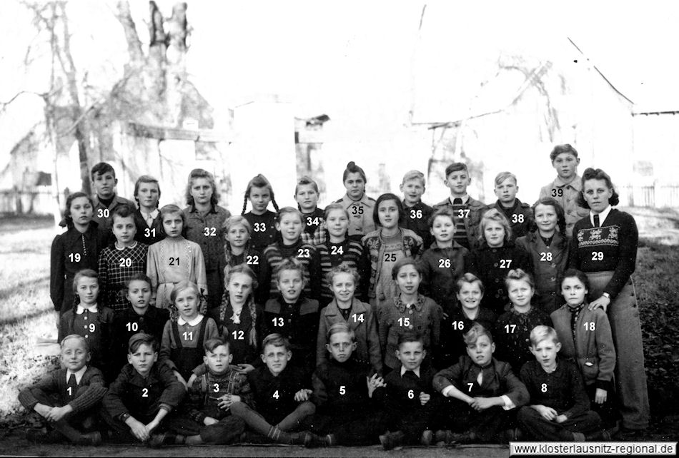 Klassenjahrgang 1944 – 1952 Foto 1949 Klasse 6b